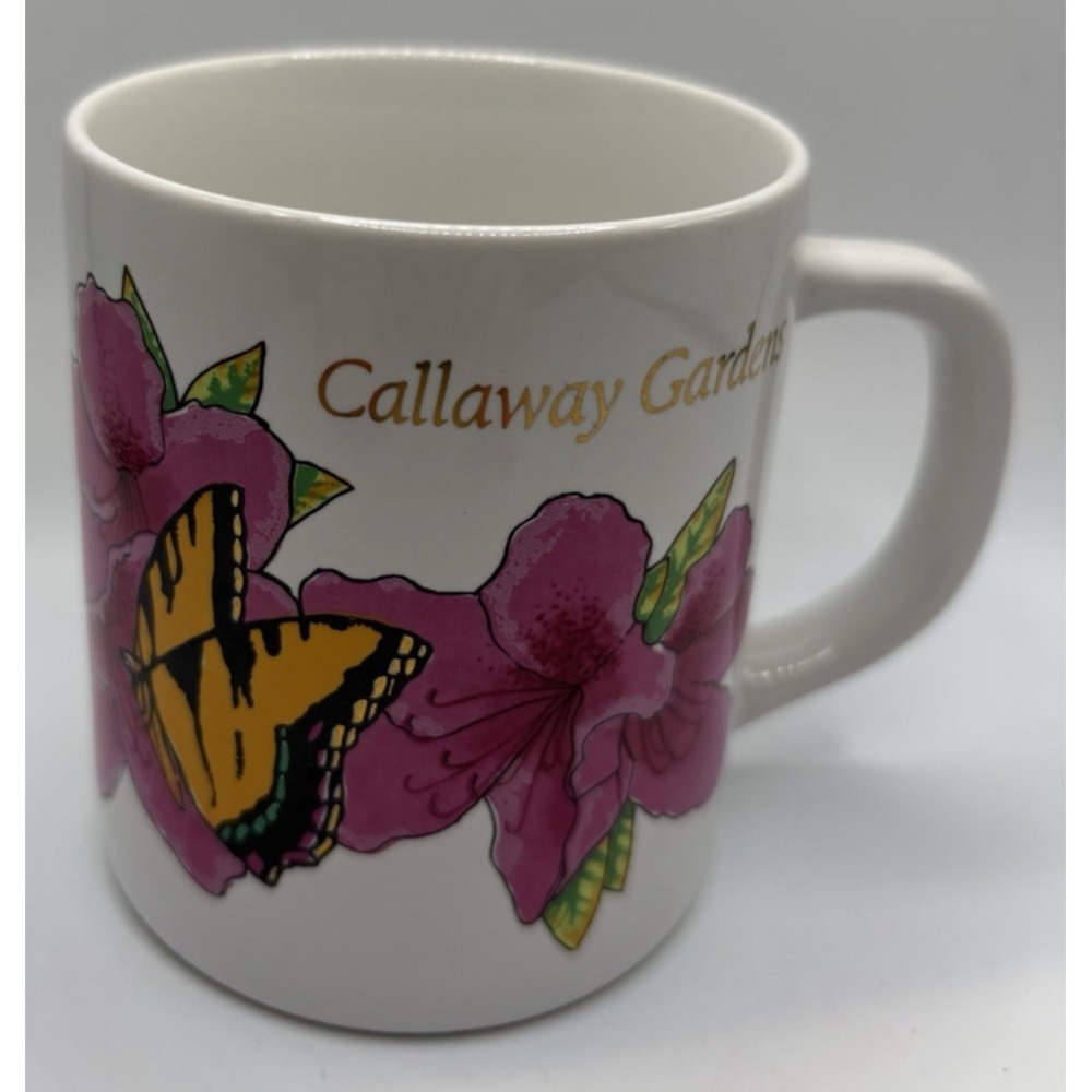 Vintage  Callaway Gardens Georgia Coffee Mug Butterfly Hans Christian Anderson